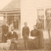 Francis "Frank" Ervin with wife, Julia (Leonard), twins Clara and Clarence and unidentified older daughter